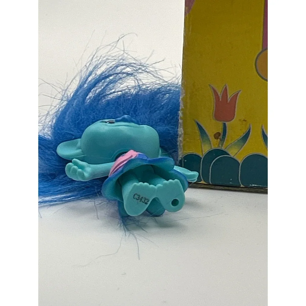 Vintage Trollkins Graduate Play House Toymakers‎ #1750 & Blue Troll Doll READ: